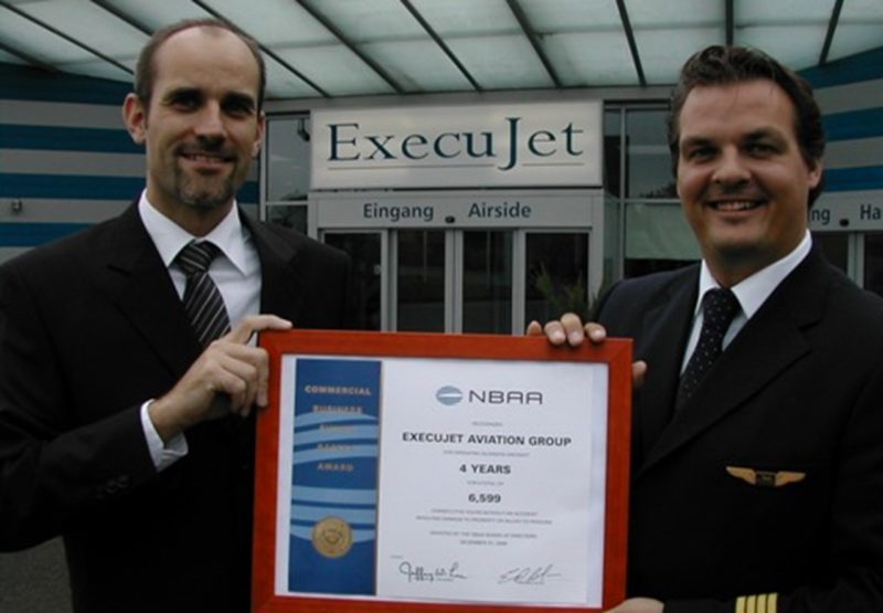 ExecuJet Europe awarded NBAA Flight Safety Award