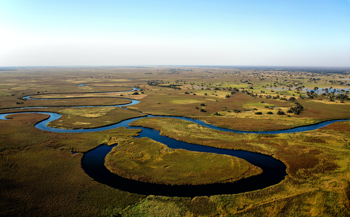 Stunning aerial view of Africa's green landscapes, perfect for luxury safari trips and private jet travel.